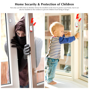 EMylo Portable Home Security Alarm System with ABS Magnetic Door <strong>Sensors</strong> Tuya Smart App for House Door <strong>Detection</strong> Personal <strong>Use</strong>