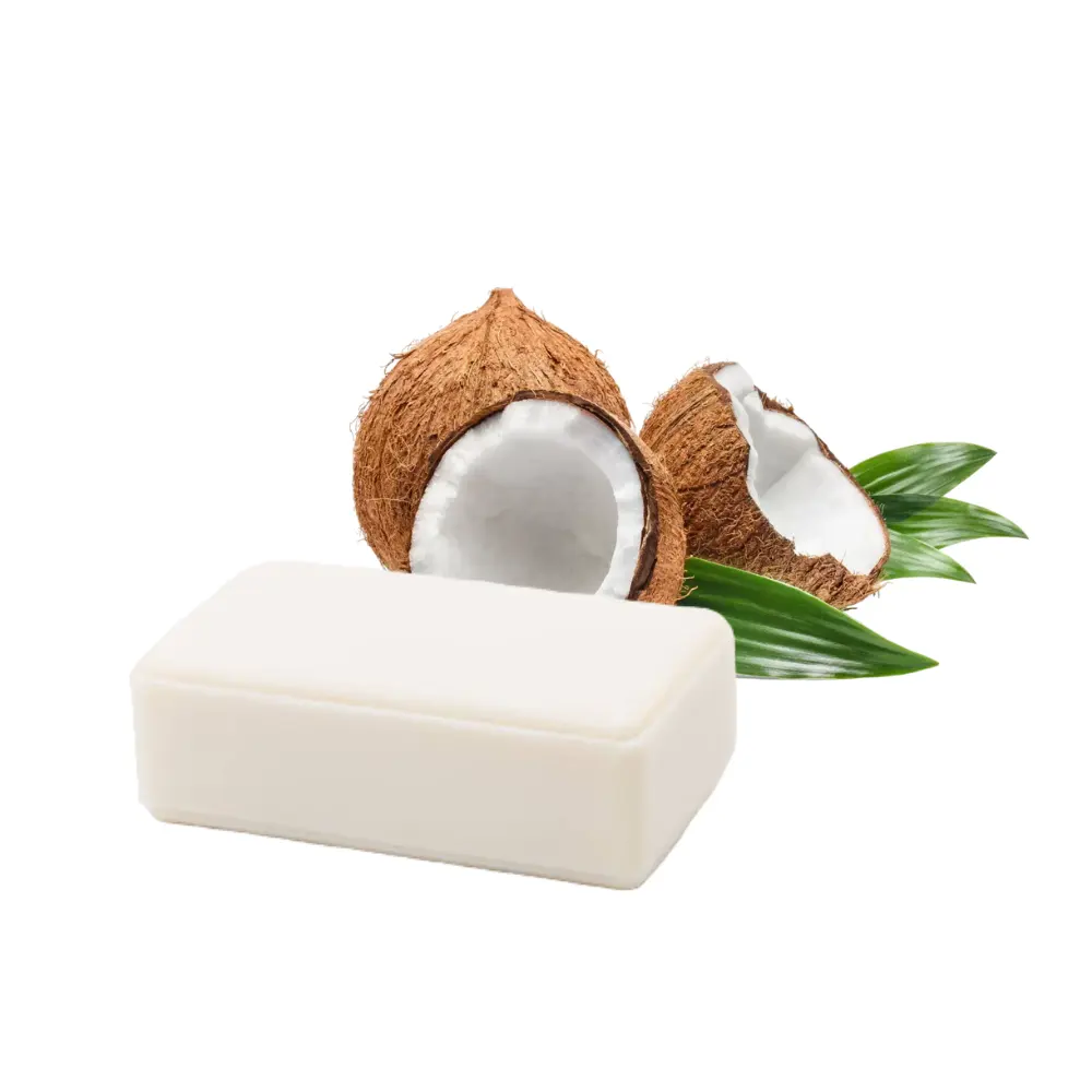 Sapone da bagno al cocco dimensioni personalizzate 100% cocco fatto a mano per il corpo/bagno di mano sapone di cocco pulizia