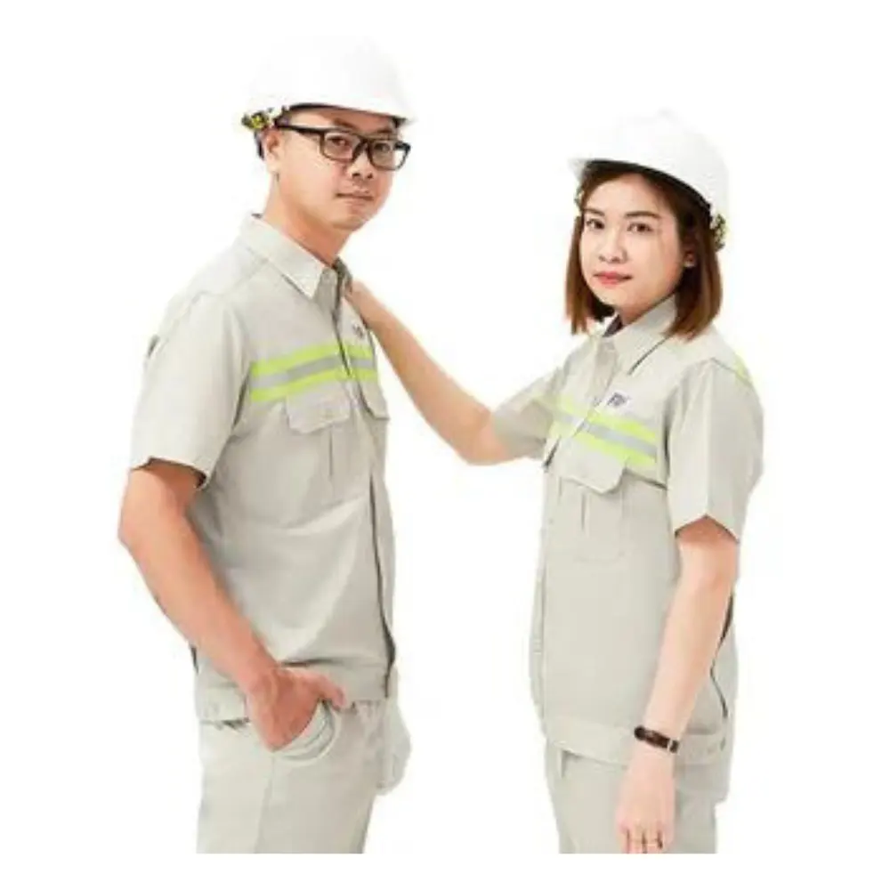 Vêtements de travail de sécurité industrielle personnalisés de fabricants directs chemise ignifuge résistante aux flammes uniforme de travail industriel pour hommes