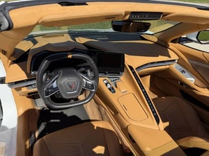 シボレーコルベットコンバーチブルエンジン6-2L V8自動8速トランスミッションレザーシートグレー2020