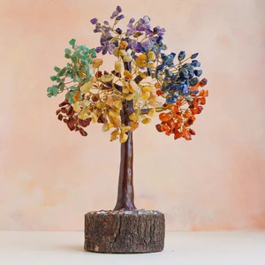 7 Chakra <strong>Tree</strong> 300 Chips Crystal Multicolour Fortune <strong>Tree</strong> for Good Luck Wealth and Prosperity Happiness Decoration - Product Image 1