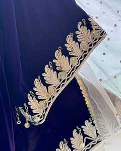 Kunden spezifische Afghani Maxi 3 Stück in einem Zubehör Verschiedene Muster Langarm Kleid Damen Traditionelles Afghani Kleid