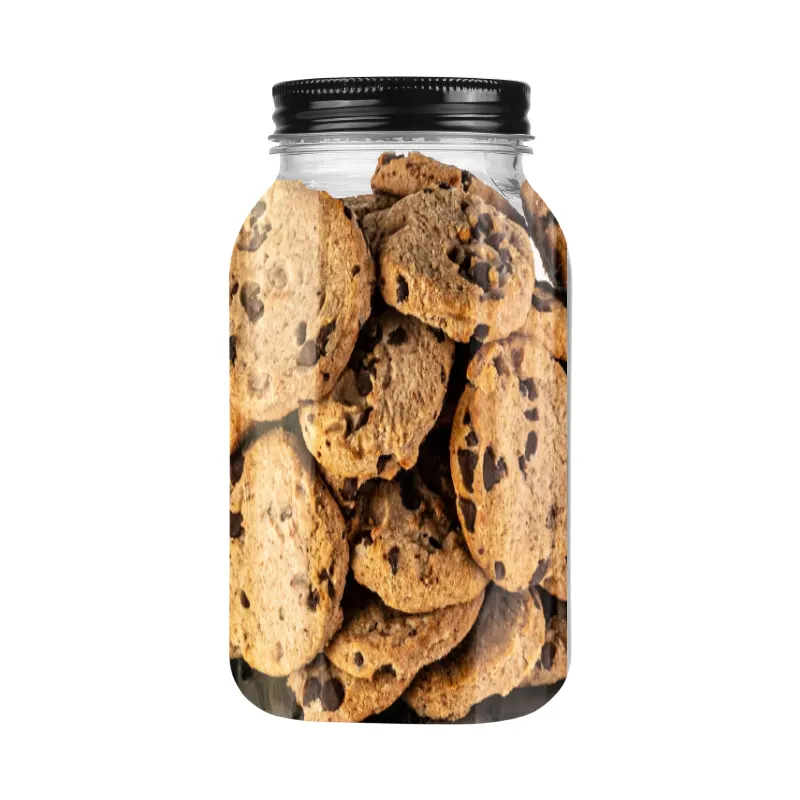 Biscoito redondo Merryart para bebês, suco redondo, comida para bebês, biscoitos, pote pequeno para animais de estimação, em conserva para biscoitos