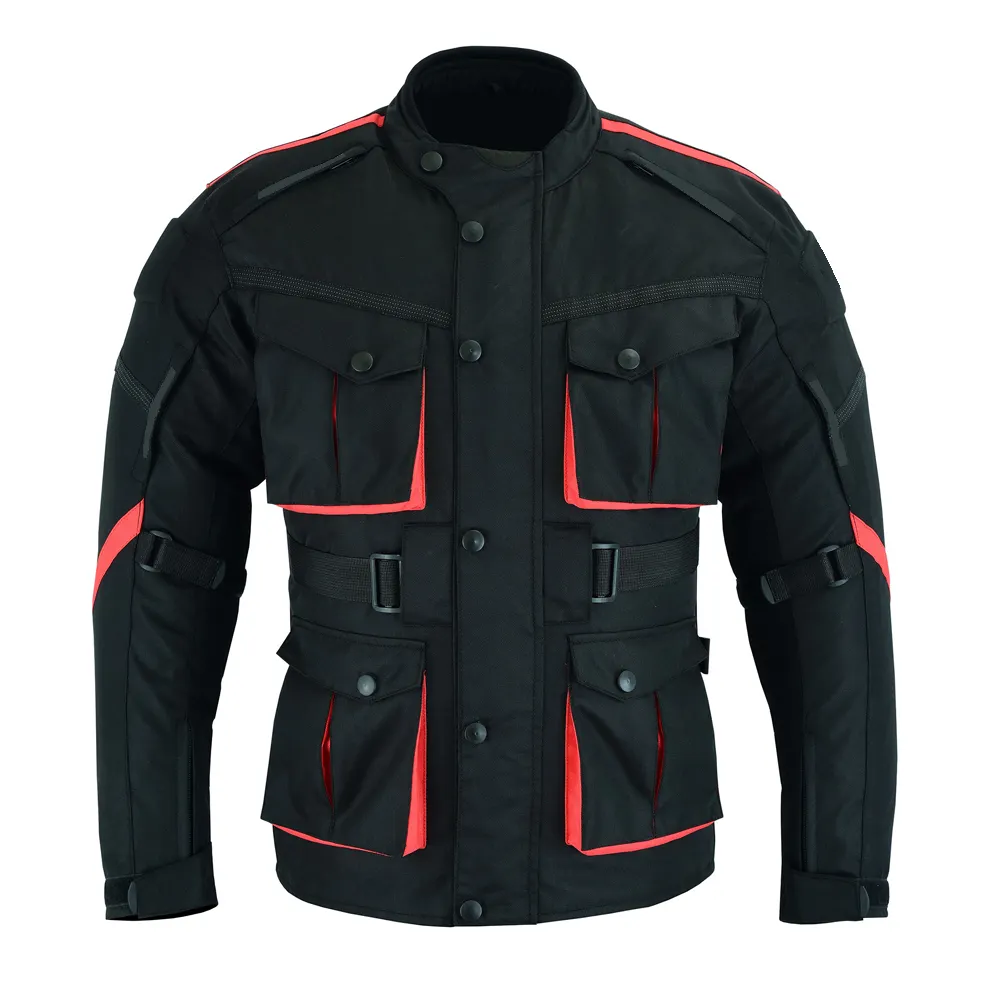 Jaket tekstil cetak merek Kustom tahan angin untuk dijual OEM ODM layanan jaket balap sepeda motor Cordura
