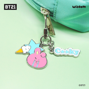 Cho BT21 K-POP K-CULTURE kim loại Keyring cho người lớn phim hoạt hình Keychain với mô hình búp bê phụ kiện thời trang - Product Image 4