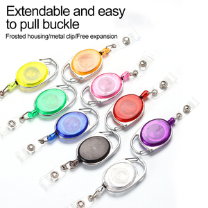 Deyi Bán Buôn Nhiệm Vụ Nặng Nề Có Thể Thu Vào Huy Hiệu Chủ Reel Kim Loại ID Người Giữ Huy Hiệu Với Vành Đai Clip Vòng Chìa Khóa Cho Thẻ Tên Keychain - Product Image 2