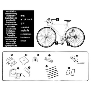Lixada Multifunctional 2-in-1 Wireless LCD Bicycle <strong>Cycle</strong> <strong>Computer</strong> Speed Cadence Water-resistant