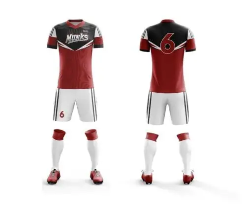 Conjunto de fútbol personalizado al por mayor uniformes de fútbol sublimados para niños jóvenes y adultos