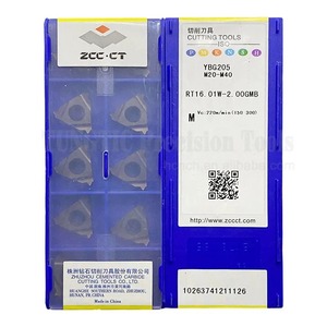 Zcc RT16.01W-1.75GMPB RT16.01W-2.00GMB Carbide chèn CNC <span class=keywords><strong>threading</strong></span> chèn Máy tiện cắt công cụ - Product Image 1