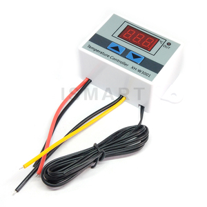 Controlador de temperatura Digital LED para incubadora, 10A, 12V, 24V, 220VAC, XH-W3001, interruptor de calefacción de enfriamiento, Sensor NTC