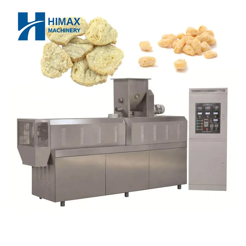 500 kg/h 질감 콩 덩어리 단백질 고기 만들기 기계 콩 생산 라인 제조 업체