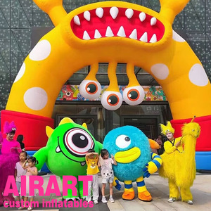 Xiếc đảo ngược chú hề Inflatable đôi mắt lớn Cổng Tò Vò cửa với LED chiếu sáng - Product Image 1