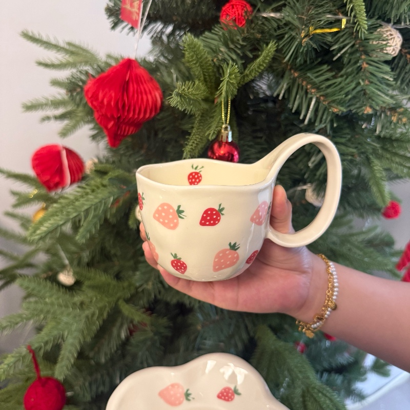 Blanc-Fraise 300ml tasse