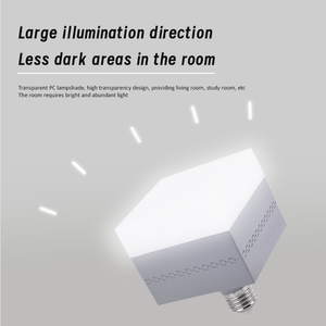 Großhandel 9W E27 B22 Basis <span class=keywords><strong>LED</strong></span> Glühbirne Quadrat 3000K 6500K Graugold mit 3000K 6500K Warmweiß 9W <span class=keywords><strong>LED</strong></span> Glühbirne - Product Image 3