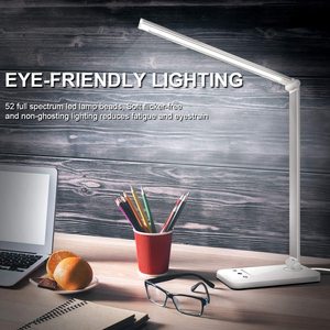 Durapower göz koruma çok fonksiyonlu tasarımcı katlanabilir Led masa lambası Modern yatak odası şarj edilebilir çalışma işık masa lambası - Product Image 5