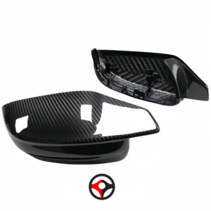 BMW G80 M3 kuru karbon Fiber ayna konut için dikiz aynası kapak araba dikiz aynası kabuk değiştirme araba yan kapaklar - Product Image 3