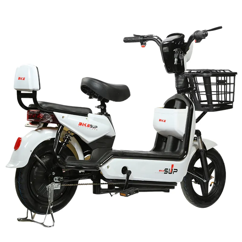 Venda quente de bicicletas elétricas 30-60 km 350 W48 V20AH 3 velocidades motor sem escovas e pneus a vácuo de aço carbono de fábrica