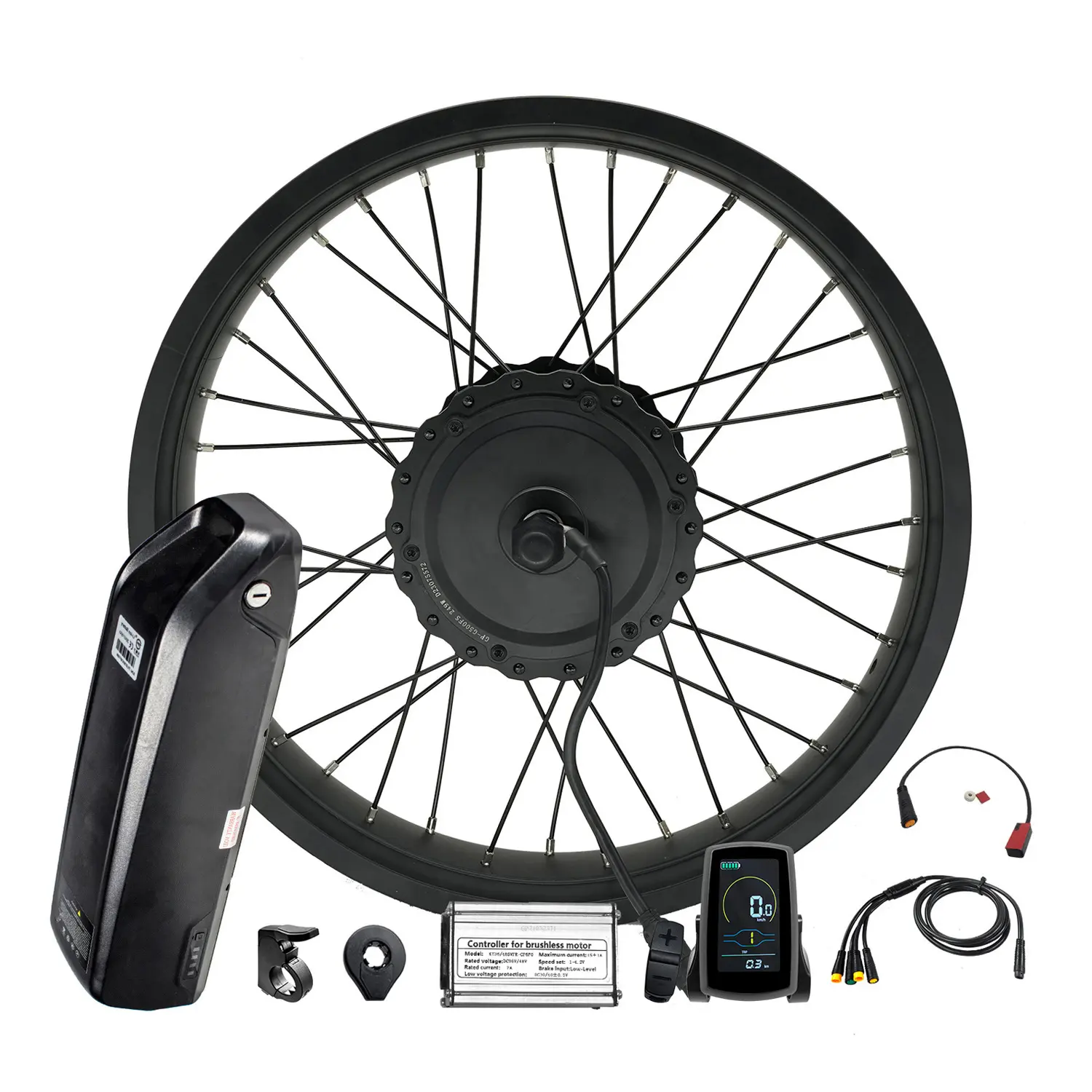 Greenpedel 36V 48V 500W 20 pollici 4.0 kit di conversione bici elettrica per pneumatici grassi per bicicletta