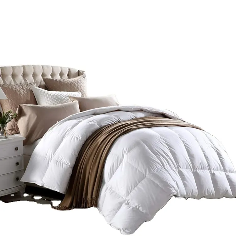Capa de algodão para hotel de alta qualidade, capa branca de algodão de 5% ~ 95%, colcha solta, inserções de duvet