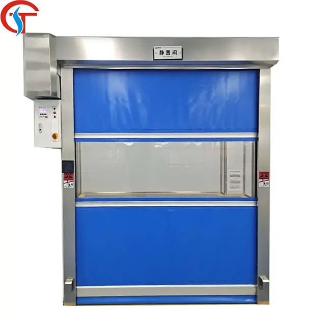 Electric pvc rapid rolling up automatic door