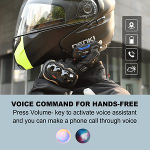 Fodsports FX4 Pro1000m intercomunicador auriculares Bluetooth intercomunicador Moto casco auriculares 4 vías Bluetooth sistema de intercomunicación inalámbrico - Product Image 6