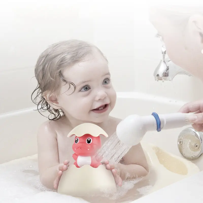 Aspersor de agua para baño para niños, juguete de agua de dinosaurio, huevo, rociador de agua, juguete de baño