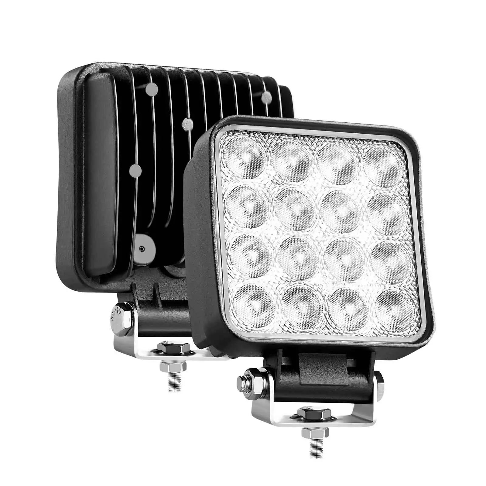 E-mark approvato 12V 24 Volt 48w Best Offroad LED Work Light Square con sfiato per trattore auto fuoristrada luce di lavoro per camion