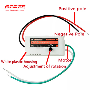 Slim Type 6V12V24V <strong>PWM</strong> <strong>DC</strong> <strong>Motor</strong> <strong>Speed</strong> <strong>Controller</strong> 3A Adjustable Voltage Switch Regulator Control With Plastic Shell CCMminiS - Product Image 2