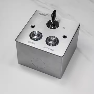 Scatola interruttore a pulsante personalizzata in acciaio inossidabile 86 con chiavi LED e custodia impermeabile per coperture per piscine e tapparella - Product Image 1
