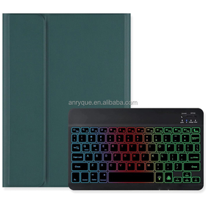 Para iPad 10th Generation Case con teclado 10,9 ''7 colores retroiluminado inalámbrico desmontable Folio Keyboard Cover con portalápices - Product Image 6