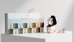 Set di gioielli intelligenti con anello Tasbih promemoria di preghiera nuziale e Zikr IOS App controllo bussola e funzione NFC include sveglia - Product Image 2