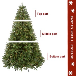 プレリットクリスマスツリー15フィート回転クリスマスツリー9フィートクリスマスツリー装飾用 - Product Image 5