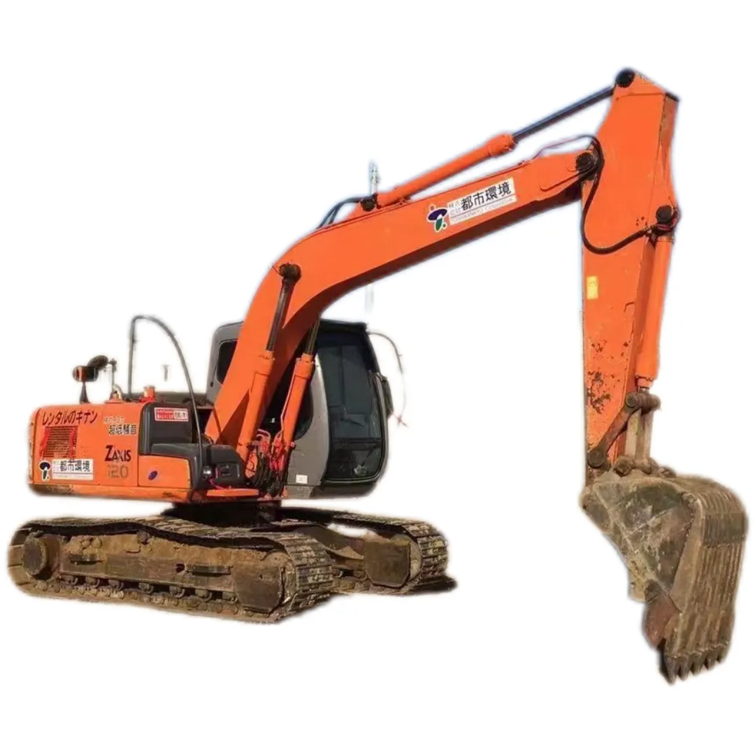 12Ton uesd Hitachi zx120-6 รถขุดไฮดรอลิกโซ่ตีนตะขาบที่มีประสิทธิภาพสูงและประหยัดพลังงานรถขุดตีนตะขาบ