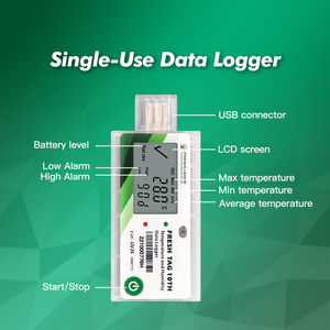 Registrador DE DATOS USB Registrador de datos de humedad y temperatura de cadena fría de una sola vez