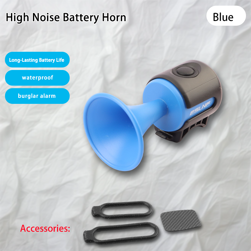 Klaxon électrique à batterie à tonalité aiguë - Bleu