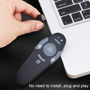 2.4GHz presentazioni Wireless USB penna puntatore Laser a distanza rosso RF PowerPoint Clicker apresenter PPT Controller Presenter - Product Image 4