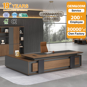 Meja Komputer Kayu Desain Modern Mewah untuk Rapat Penting, Kerja, dan Kantor Eksekutif - Product Image 1