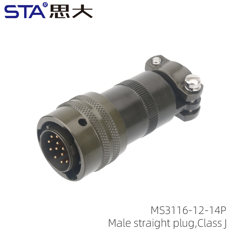 MS3116J-12-14P Male straight plug,Class J