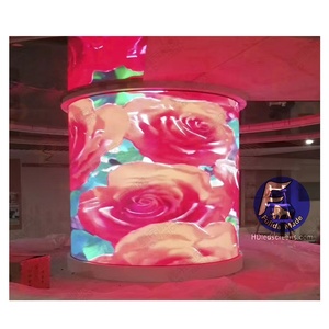 Schermo di visualizzazione flessibile curvo del modulo molle dell'interno P2 di alta qualità per uso della colonna cilindrica - Product Image 1
