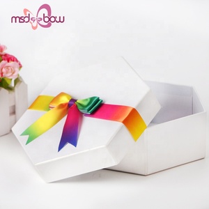 MSD Factory <strong>Custom</strong> Ready Made Gift Box Wrap Ribbon <strong>Bows</strong> rainbow Ribbon <strong>Bows</strong> With <strong>Elastic</strong> <strong>Loop</strong> for Gift Wrapping - Product Image 6