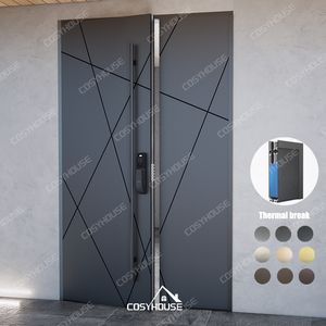 Avrupa standartları özel asimetrik çift ön giriş kapısı düzensiz çift ana ve yan kapı seti birincil ve ikincil kapı - Product Image 1