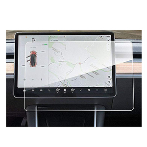 9H sertlik temperli cam araba navigasyon ekran koruyucu Tesla modeli 3 Y X S merkezi kontrol dokunmatik ekran koruyucu - Product Image 1