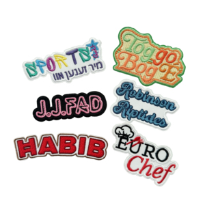 थोक ताप प्रेस कढ़ाई पैच कस्टम लोगो पैच और बुने हुए बैज पैच के लिए लोहे के साथ कढ़ाई का निर्माण किया - Product Image 3