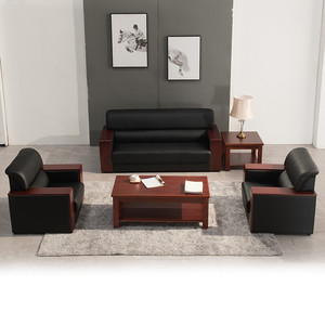 Nội thất văn Phòng Thương mại hiện đại tiếp tân <span class=keywords><strong>sofa</strong></span> văn phòng ghế <span class=keywords><strong>sofa</strong></span> da văn phòng đặt đồ nội thất - Product Image 4