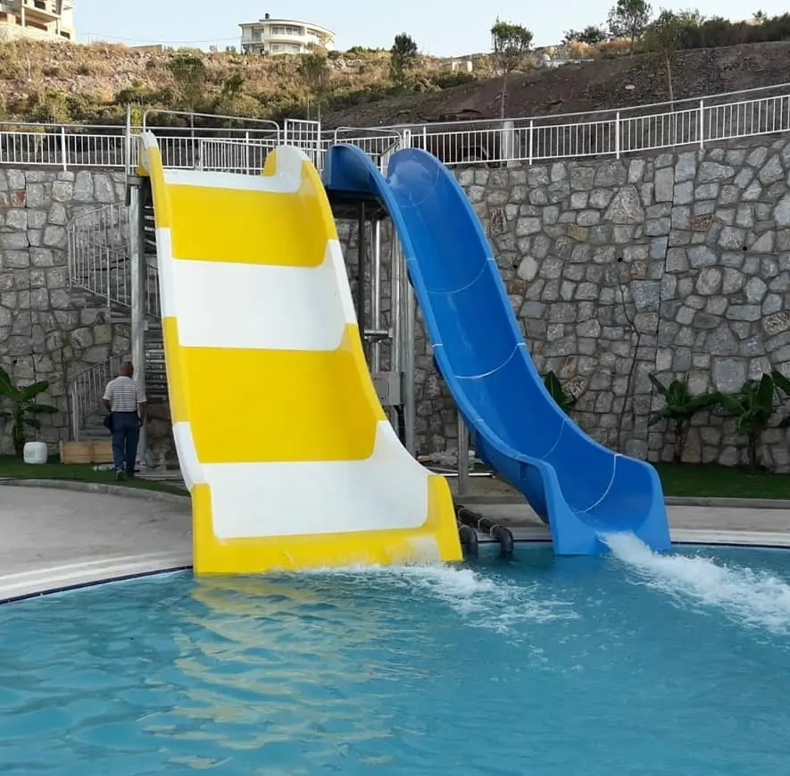 Tobogán de Fibra de Vidrio para jugar en el agua, toboganes de piscina de cuerpo ancho para parque acuático, piscina interior para adultos de 12 meses