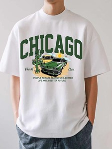 Bán buôn tùy chỉnh người đàn ông của sôi động in ấn đồ họa t Áo sơ mi đường phố mặc - Product Image 6