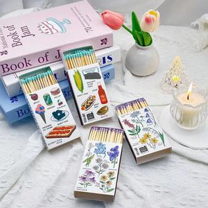 Kutular tasarlanmış kağıt kutulu maçlar özel zanaat hediye mum maçlar için siyah kırmızı renkli Matchboxes Logo kişiselleştirilmiş maç - Product Image 5