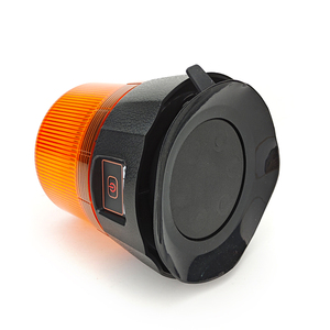 Wetech נייד LED מנורת משואה חירום אלחוטית נטענת מהבהבת ענבר נורית אזהרה מסתובבת עם בסיס מגנטי - Product Image 5