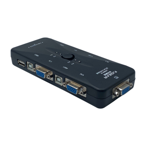 FJ-4UK FJGEAR手动4端口4进1出USB VGA Kvm交换机支持1920*1440 USB2.0 vga KVM交换机即插即用 - Product Image 5