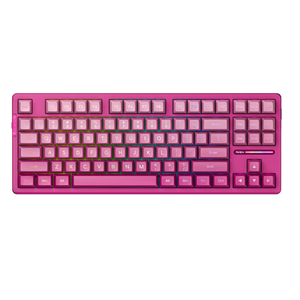 Teclado mecánico para juegos RGB personalizado 87 teclas USB con cable blanco/Negro/púrpura 75% Estructura de junta de diseño para ordenador PC - Product Image 2